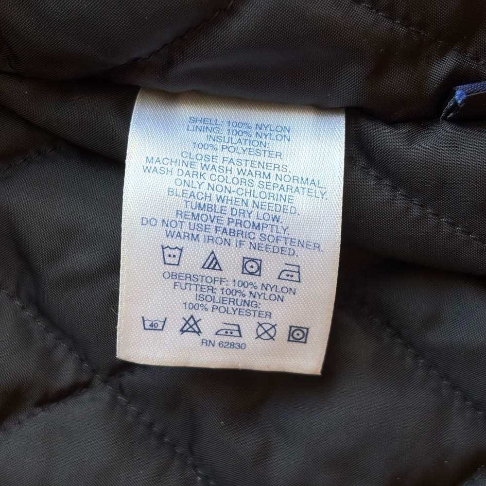 Lands End S Squall Womens Black Insulated Hooded Jacket Quilted Lining Small - Picture 5 of 11